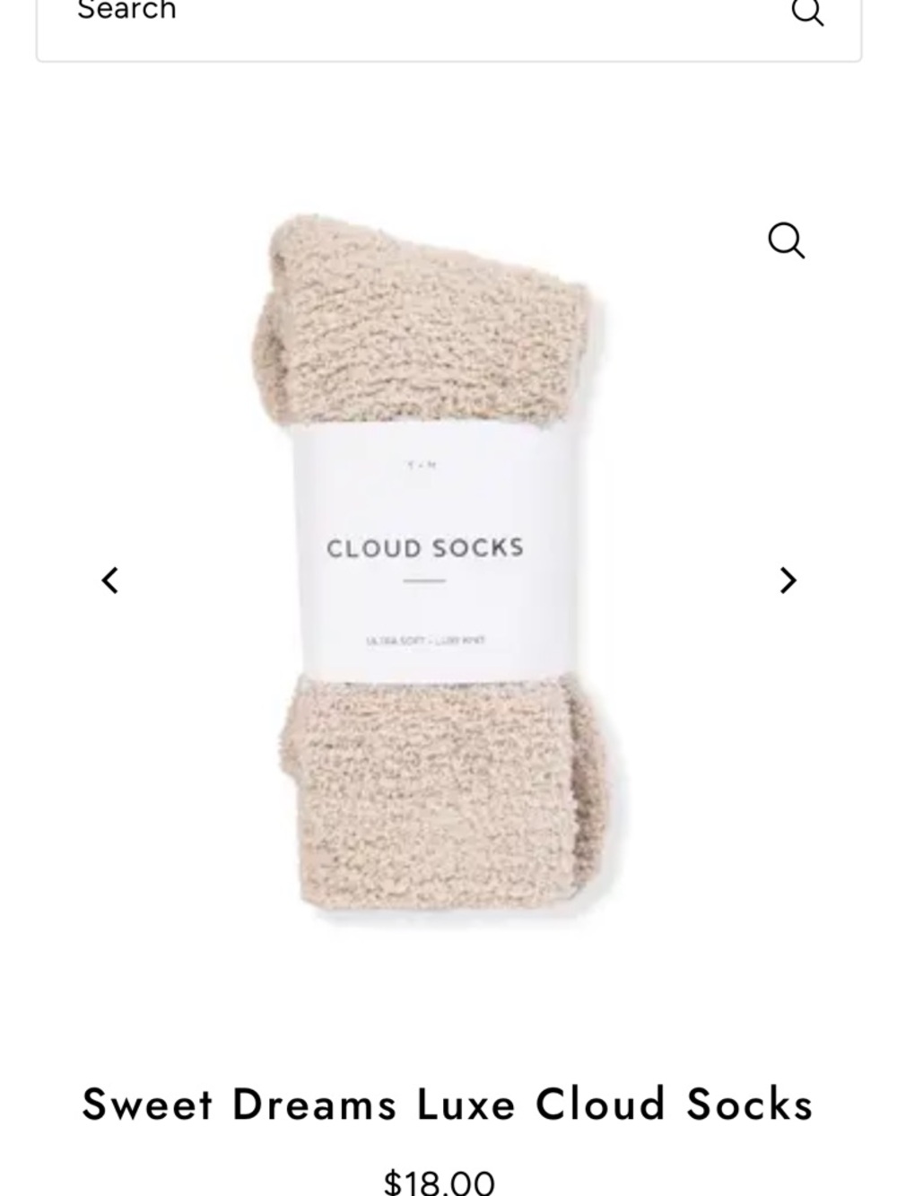 Sweet Dreams Cloud Socks - Beige Cream Cozy Pair